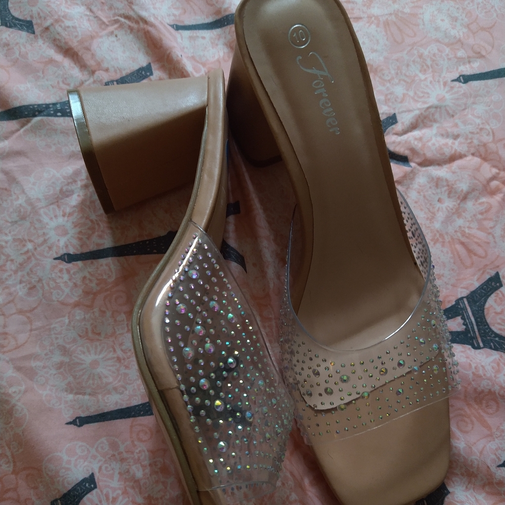 Clear heels
